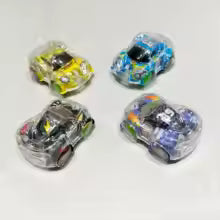 12 Pcs Transparent Camouflage Colorful Pull Back Car Random Children's Car Model Toys